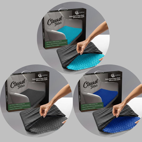 Casabella Gel Seat Cushion for Back Pain Relief.
