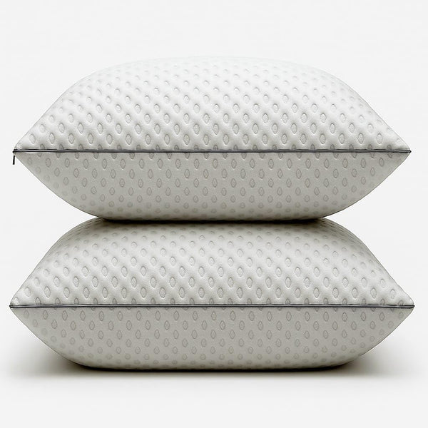 Casabella Pillows - Shredded Memory Foam - Pillow 2 Pack for Neck & Back Support, Shoulder Pain Relief.