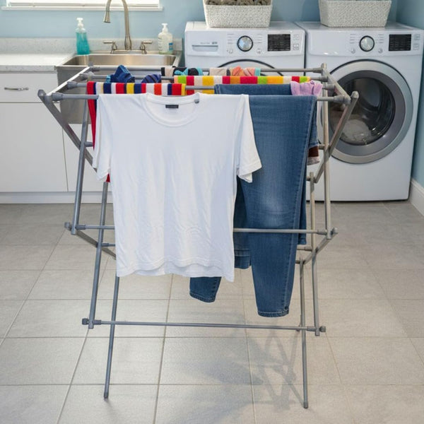 Casabella 3-Tier Clothes Airer, Foldable Iron Drying Rack