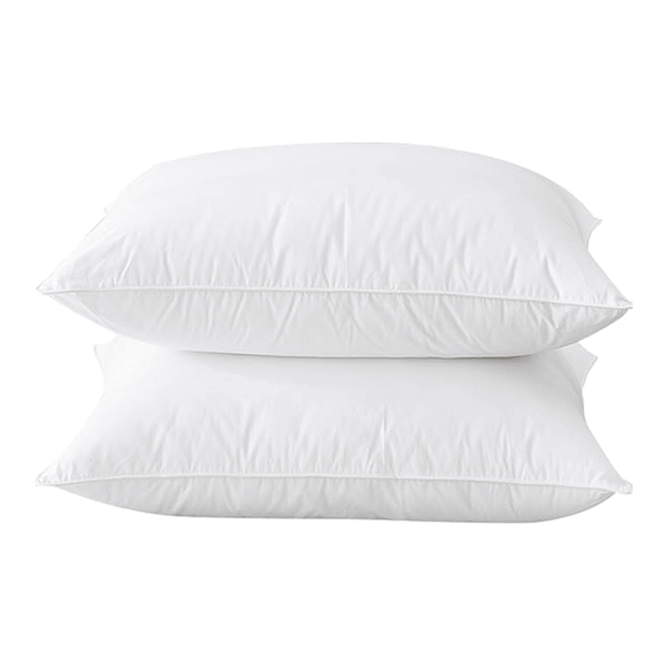 Casabella Luxury Goose Feather & Down Pillows, Pack of 2 & 4 UK Standard Pillows (48x74cm)