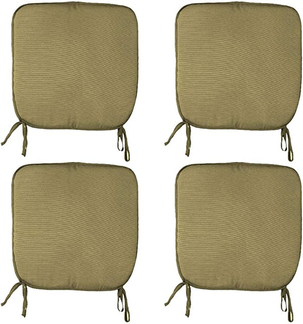 Elegant Chair Pads - Removable, Teal, 38x38cm, With Ties