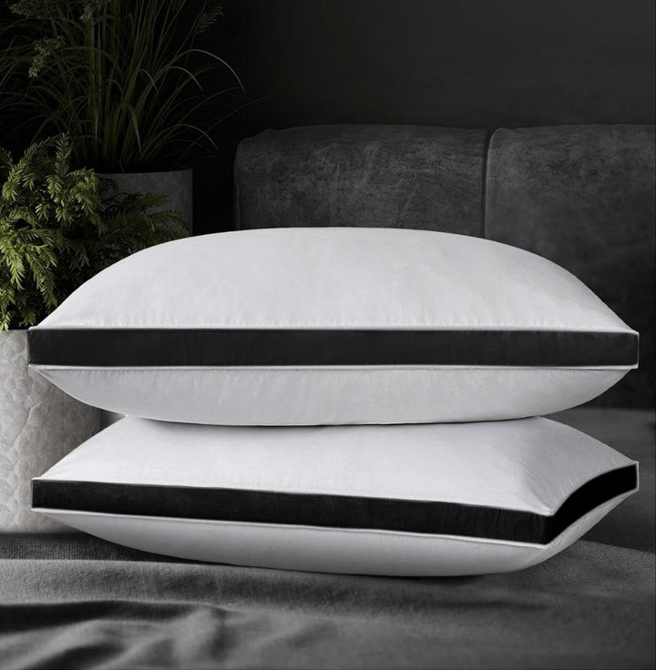 Casabella Pillows 2 Pack - Plush Bed Pillows for Neck & Shoulder Pain Relief - Hotel Quality Pillows for Back, Stomach or Side Sleepers - Casabella  